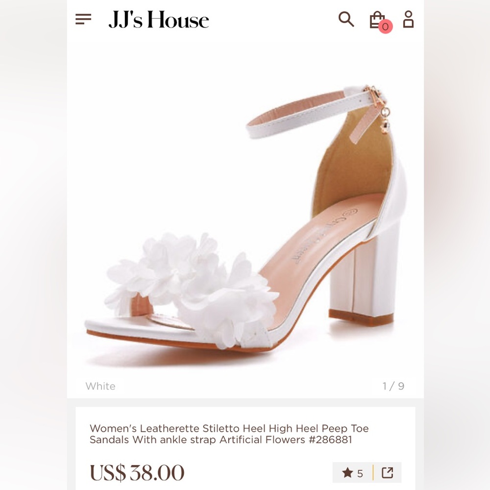 Brand new JJ House wedding/prom heels